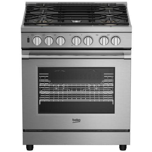 Beko 7732188004 Prgr34552Ss 30-Inch S. Steel Pro-Style Gas Range