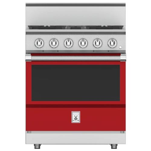Hestan KRG304NGRD Range, 4 Burner, All Gas, 30-Inch -Ng-Red