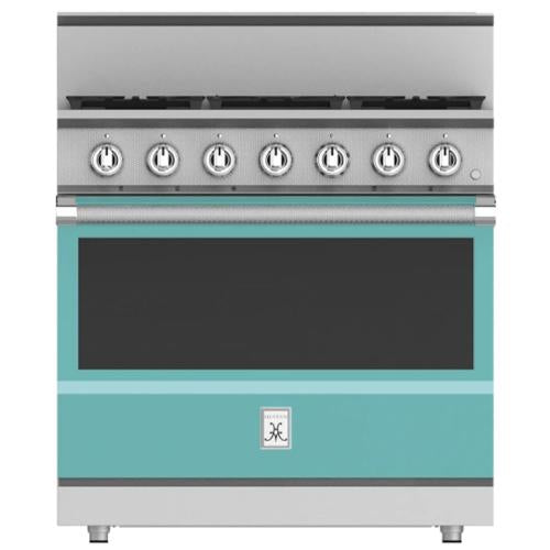 Hestan KRG365NGTQ Range, 5 Burner, All Gas, 36-Inch - Ng - Turquoise
