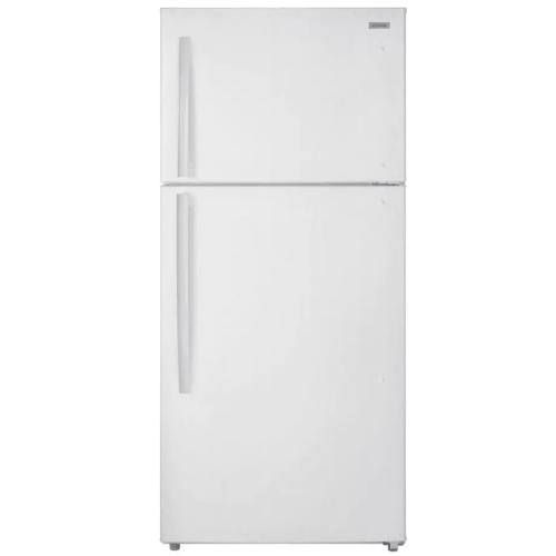 Midea MDTF18WHRPRO Vissani 18 Cu. Ft. Pro-Series Top Mount Refrigerator - White