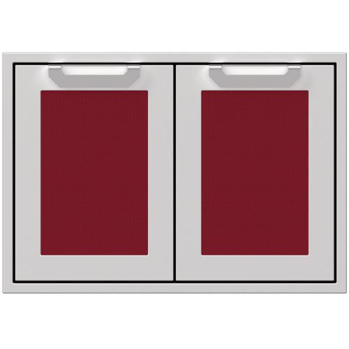 Hestan AGSD30BG Double Storage Doors, Marquise, 30-Inch , Burgundy