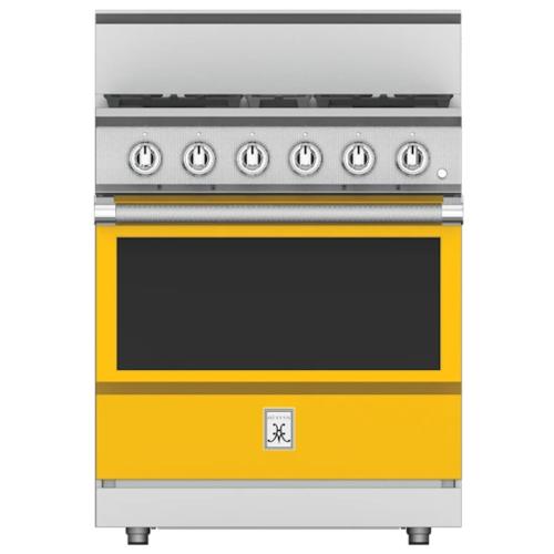 Hestan KRG304NGYW Range, 4 Burner, All Gas, 30-Inch -Ng-Yellow