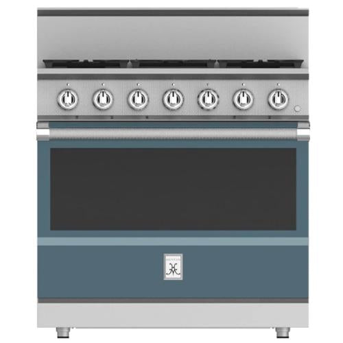 Hestan KRG365NGGG Range, 5 Burner, All Gas, 36-Inch - Ng - Dark Gray