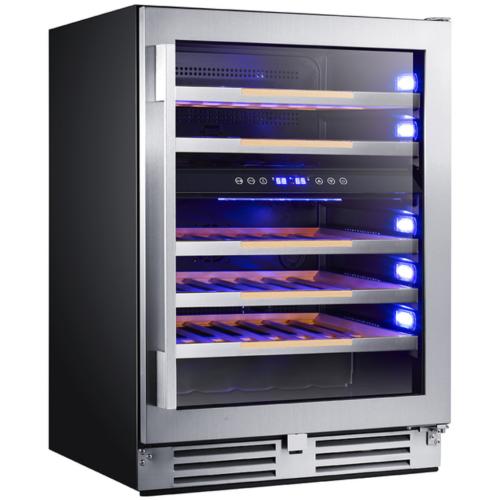 Avanti WCDE46R3S Up To 46 Wine Bottles Dual Zone Elite Series Wine Chiller