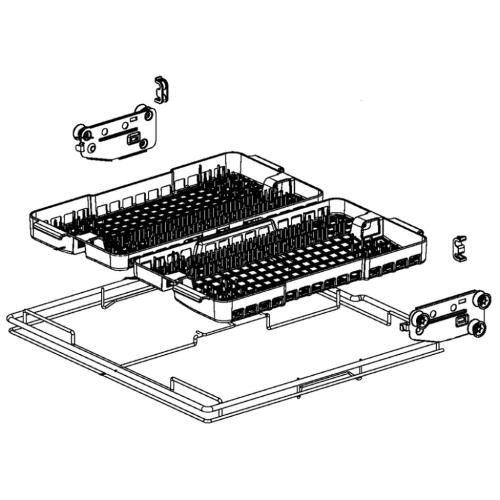 LG Part# AHB33839401 Dishrack Assembly (Upper) - Genuine OEM