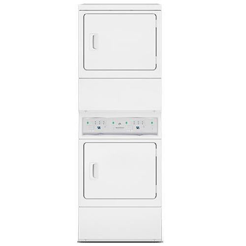 Speed Queen ASEE8AGW173TW01 8.0 cu. ft. Front Load Electric Stacked Dryer (White)