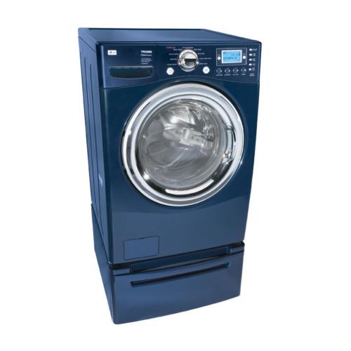 LG WM2688HNM 27 Inch TROMM Front-Load SteamWasher with 4.0 Cu. Ft. Capacity, 9 Wash Programs & SteamFresh Technology: Navy Blue