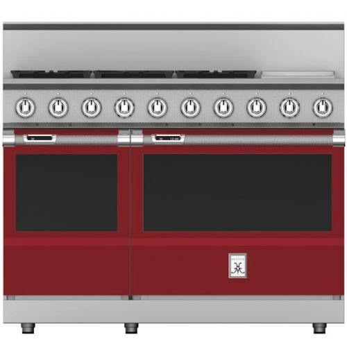 Hestan KRD485GDLPBG Range, 5 Burner With 12-Inch Griddle, Dual Fuel, 48-Inch -Lp