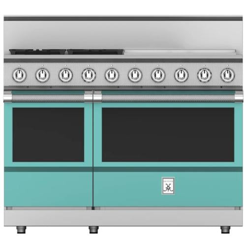 Hestan KRG484GDLPTQ Range, 4 Burner With Griddle, All Gas, 48-Inch - Lp - Turquo