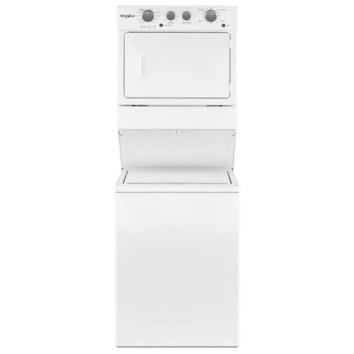 Whirlpool WGT4027HW0 Gas Dryer And Washer Stacked Laundry Center
