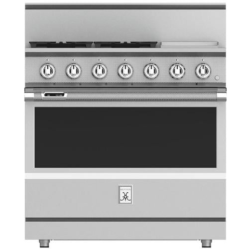 Hestan KRD364GDLP Range, 4 Burner With Griddle, Dual Fuel, 36-Inch - Lp - Stai