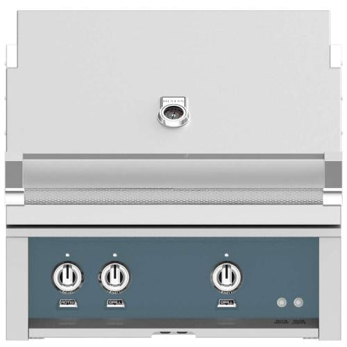 Hestan GSBR30NGGG Grill, Built-In, (2) Sear, Rotisserie, 30-Inch - Ng - Dark G