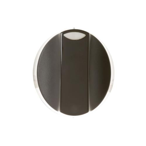 GE Part# WB03T10146 Burner Control Knob (OEM) Stainless/Black