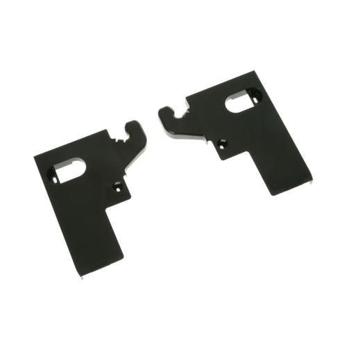 GE Part# WR17X20165 Hinge End Cap Assembly (OEM) Black 2pk