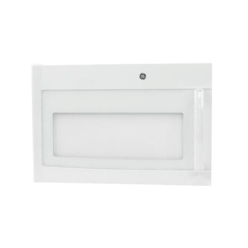 GE JNM3160DF1BB Microwave Door Assembly (White) Genuine OEM