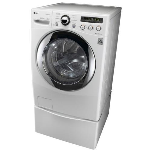 LG WM2550HWCA 27 Inch Front-Load Washer with 3.7 cu. ft. Capacity, 9 Wash Programs, SteamFresh/Allergiene Cycles, 11 Options, ColdWash Option and LoadSense Sensor: White