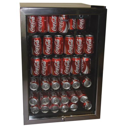 Haier ZHBCN05FVS 4-Cu Ft Black Freestanding 150-Can Beverage Center
