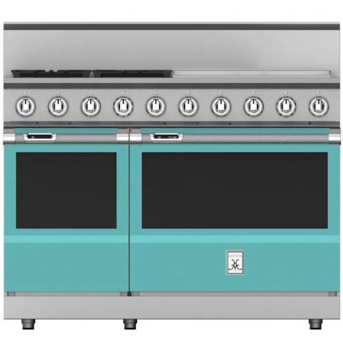 Hestan KRD484GDNGTQ Range, 4 Burner With 24-Inch Griddle, Dual Fuel, 48-Inch -Ng