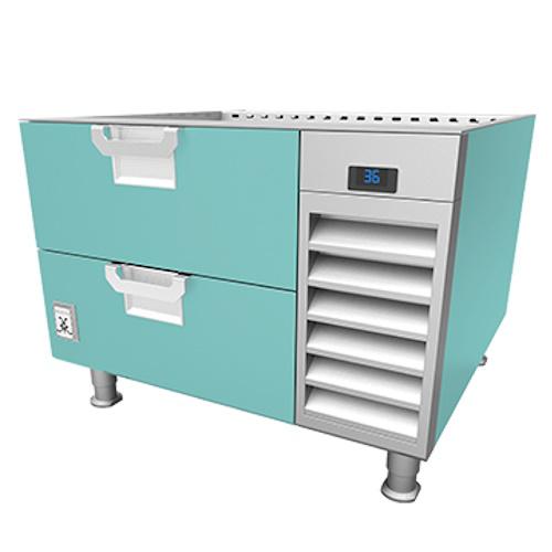 Hestan HRBSC60TQ Refrigerated Base, Cold Rail, 60-Inch , Self-Contained, Asse