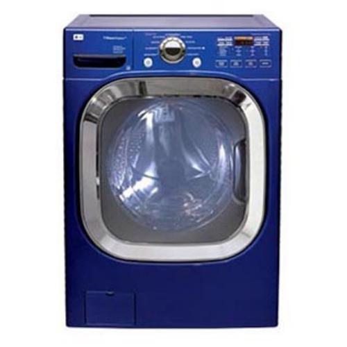 LG WM2801HLA 27 Inch Front-Load Washer with 4.5 cu. ft. Capacity, 9 Wash Cycles, SteamFresh/SteamWash/Allergen Cycle, SenseClean, Child Lock, Stainless Steel Tub: Riviera Blue