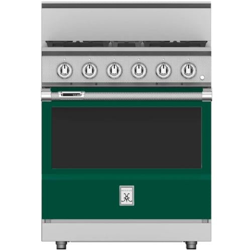 Hestan KRD304NGGR Range, 4 Burner, Dual Fuel, 30-Inch -Ng-Green