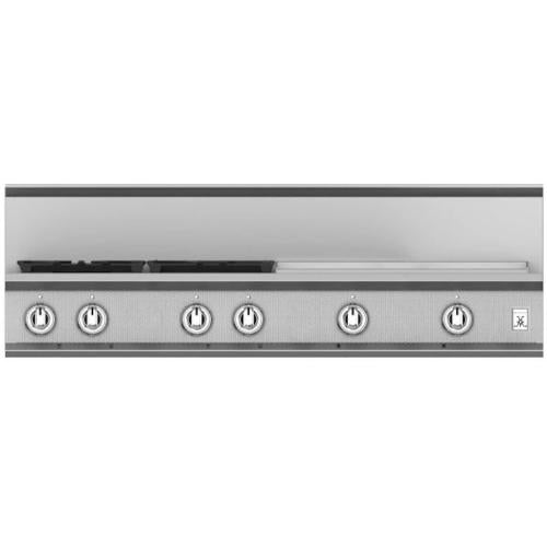 Hestan KRT484GDLP Rangetop, 4 Burner With Griddle, 48-Inch -Lp - Stainless