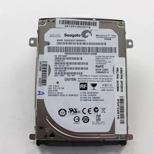 Lenovo Part# 04X5894 Fru,hdd,sata,5000g,5400rpm,sea (OEM)
