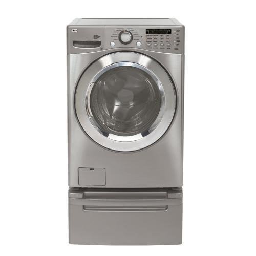 LG WM2701HV 27 Inch Front-Load Washer with 4.5 cu. ft. Capacity, 12 Wash Cycles, Sanitary, Cotton/Towels, BrightWhite, ColdCare, Bulky/Large Cycles, SenseClean System, Child Lock and Stainless Steel Tub