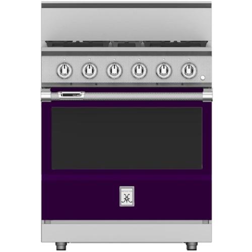 Hestan KRD304LPPP Range, 4 Burner, Dual Fuel, 30-Inch -Lp-Purple