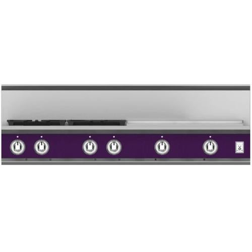 Hestan KRT484GDLPPP Rangetop, 4 Burner With Griddle, 48-Inch - Lp - Purple