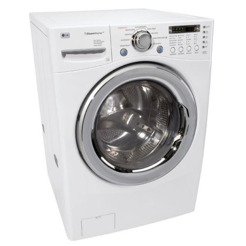 LG WM2487HWMA 27 Inch Front-Load Steam Washer with 4.2 cu. ft. Capacity, 9 Wash Cycles, 1200 RPM Spin Speed and Allergiene and SteamFresh Cycle: White