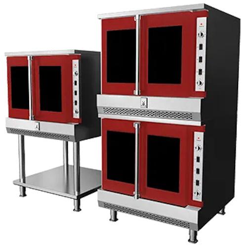 Hestan HUCOL2LPRD Double Deck Upright Conv. Oven, Left Door Window, -Lp, Red