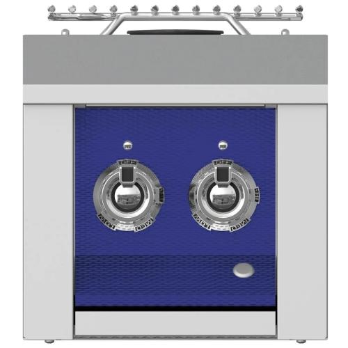 Hestan AEB122LPBU Double Aspire Side Burner, Built-In, 12-Inch - Lp - Blue