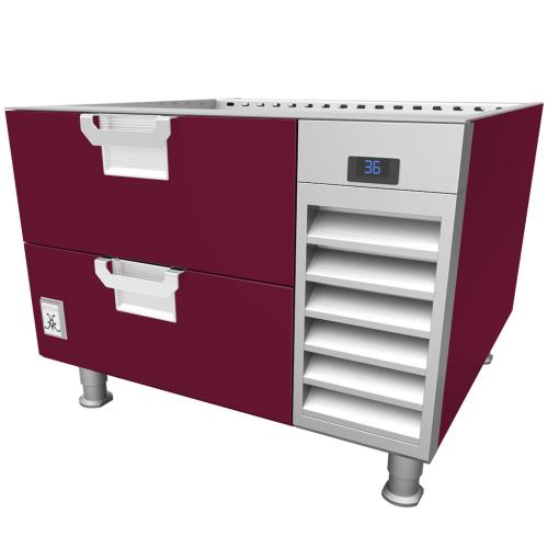 Hestan HRBSC60BG Refrigerated Base, Cold Rail, 60-Inch , Self-Contained, Asse