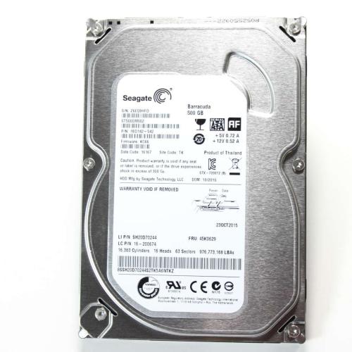 Lenovo Part# 45K0629 500 Gb Seagate Stat Hard Drive (OEM)