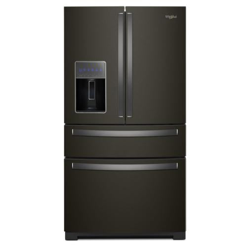 Whirlpool WRX986SIHV00 36-Inch Wide 4 Door-Refrigerator Black Stainless