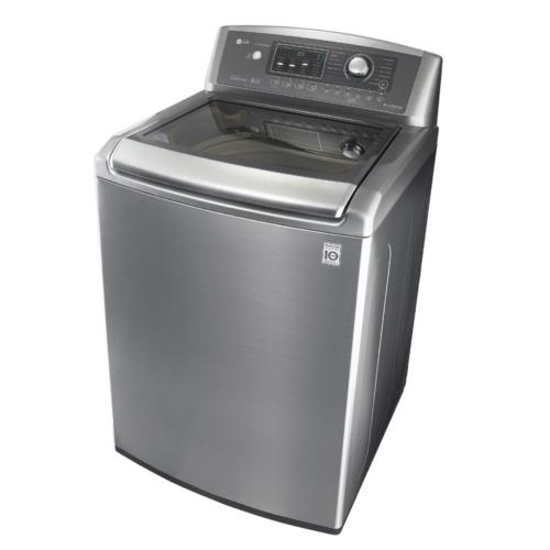 LG WT5170HV 27 Inch Top-Load Washer with 4.7 cu. ft. Capacity, 14 Wash Cycles, 12 Options, ColdWash Option, Load Size Sensing, WaveForce Technology and Dual LED Display: Graphite Steel