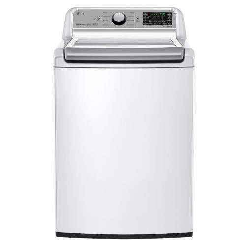 LG WT7200CW 27 Inch Top Load Washer with Wi-Fi Connectivity, TrueBalance™ Plus, ColdWash Option™, StainCare™, Speed Wash, 8 Wash Cycles, Smart ThinQ™, NeveRust™ Stainless Steel Drum, ENERGY STAR® and 5.0 cu. ft. Capacity