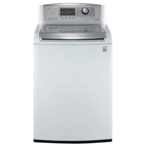LG WT4801CW 27 Inch Top Load Washer with 3.7 cu. ft. Capacity, 8 Wash Cycles, TrueBalance Anti Vibration System, EasyDispense, Stainless Steel Tub and Direct Drive Motor