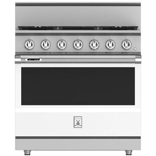 Hestan KRDS365NGWH Range, Smart, 5 Burner, Dual Fuel, 36-Inch - Ng - White