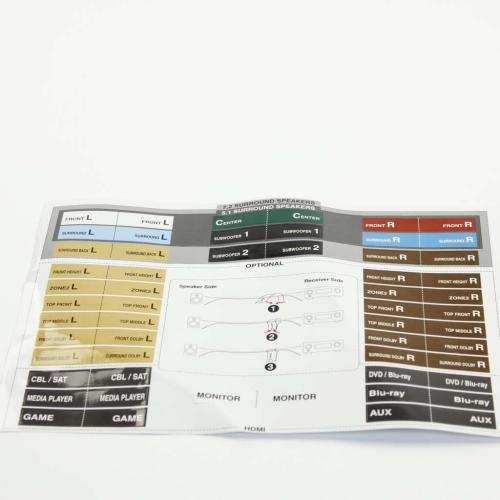 Denon Speaker Lable Sheet - 943543104070S