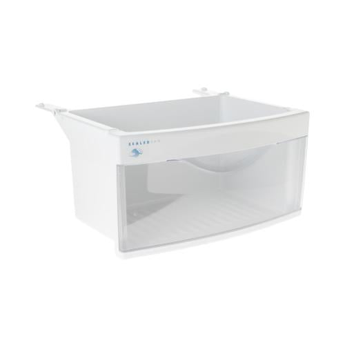 GE Part# WR32X10491 Crisper Drawer/Pan - Bottom (OEM)