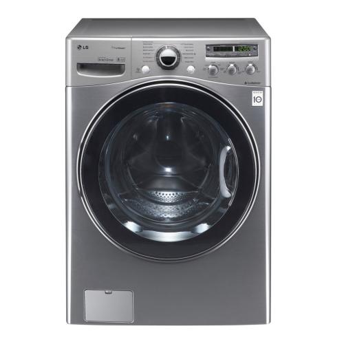 LG WM3550HVCA 27 Inch Front-Load Washer with 4.3 cu. ft. Capacity, 12 Wash Programs, SteamFresh/Allergiene Cycles, 11 Options, ColdWash Option and LoadSense Sensor: Graphite Steel