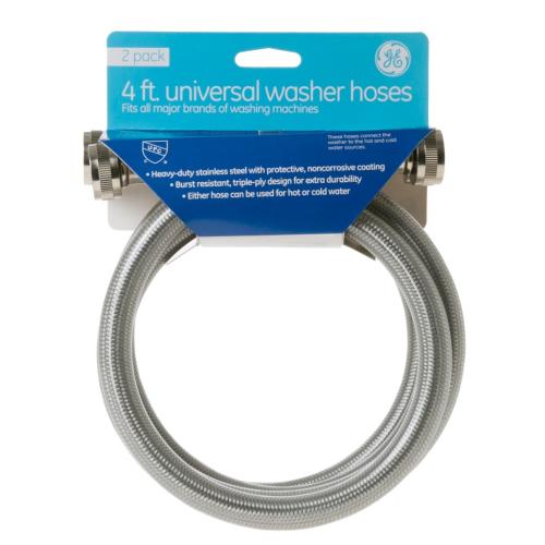 GE Washing Machine Washer Hose (Polymer Coated Stainless) GFW480SPK0RR
