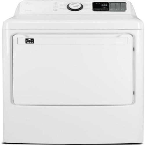 Midea MLG45N1BWW 7.5 Cu. Ft. High-Efficiency Front Load Gas Dryer