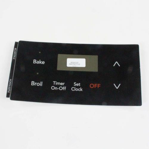 Electrolux Range Oven Control Overlay (Black) - 316220729