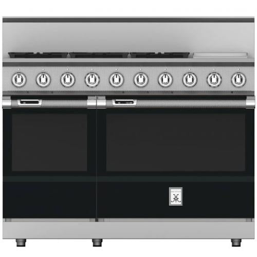 Hestan KRD485GDNGGB Range, 5 Burner With 12-Inch Griddle, Dual Fuel, 48-Inch - N