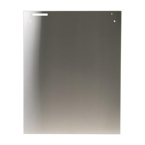 GE Part# WD34X11718 Outer Door Panel And Lens Assembly - Stainless Steel (OEM)