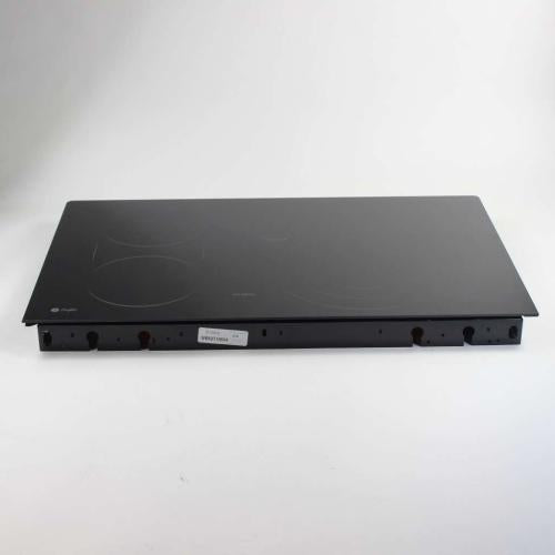 GE JS968SK6SS Maintop Glass Assembly (Black) Genuine OEM
