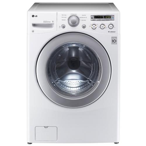 LG WM2250CW 27 Inch Front-Load Washer with 3.5 cu. ft. Capacity, 7 Wash Cycles, 9 Options, Load Size Sensing, ColdWash Technology and Dual LED Display